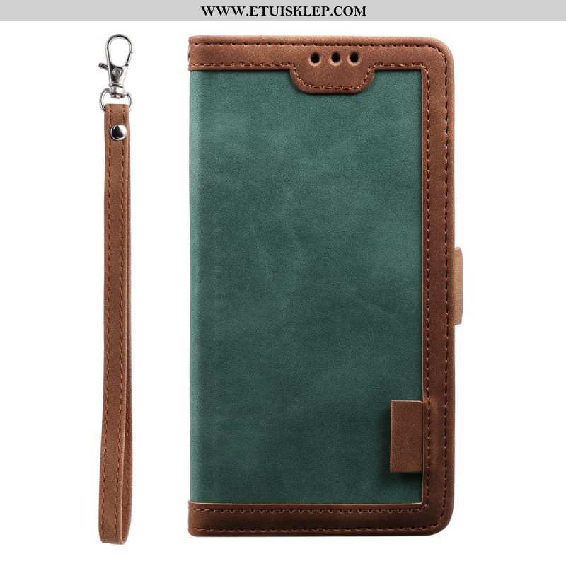 Etui Folio do iPhone 15 Styl Vintage